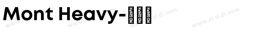 Mont Heavy字体转换